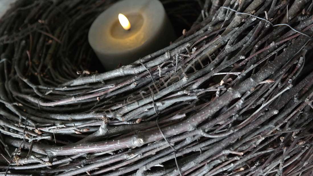 Krans Salix | naturel 50 cm