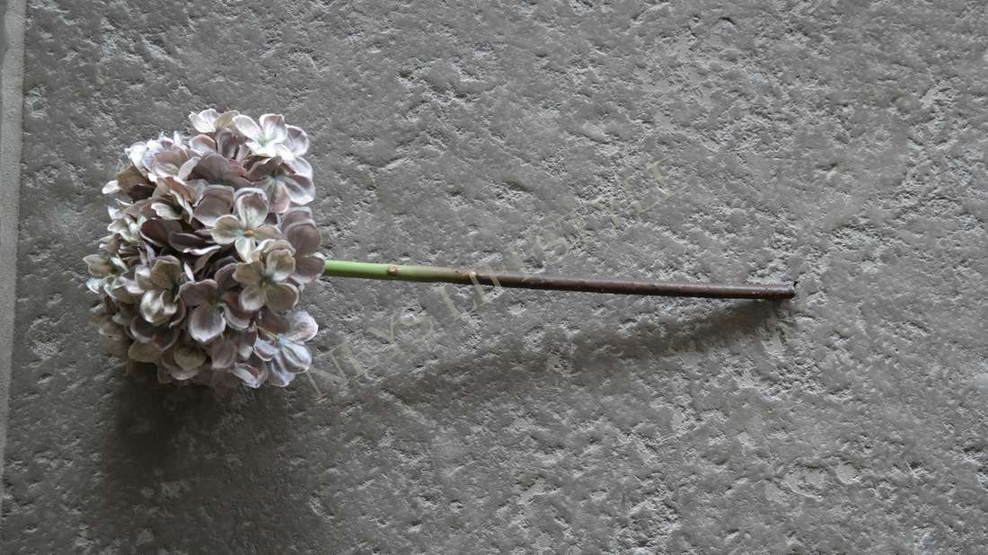 Bloem hortensia namaak - groen/grijs