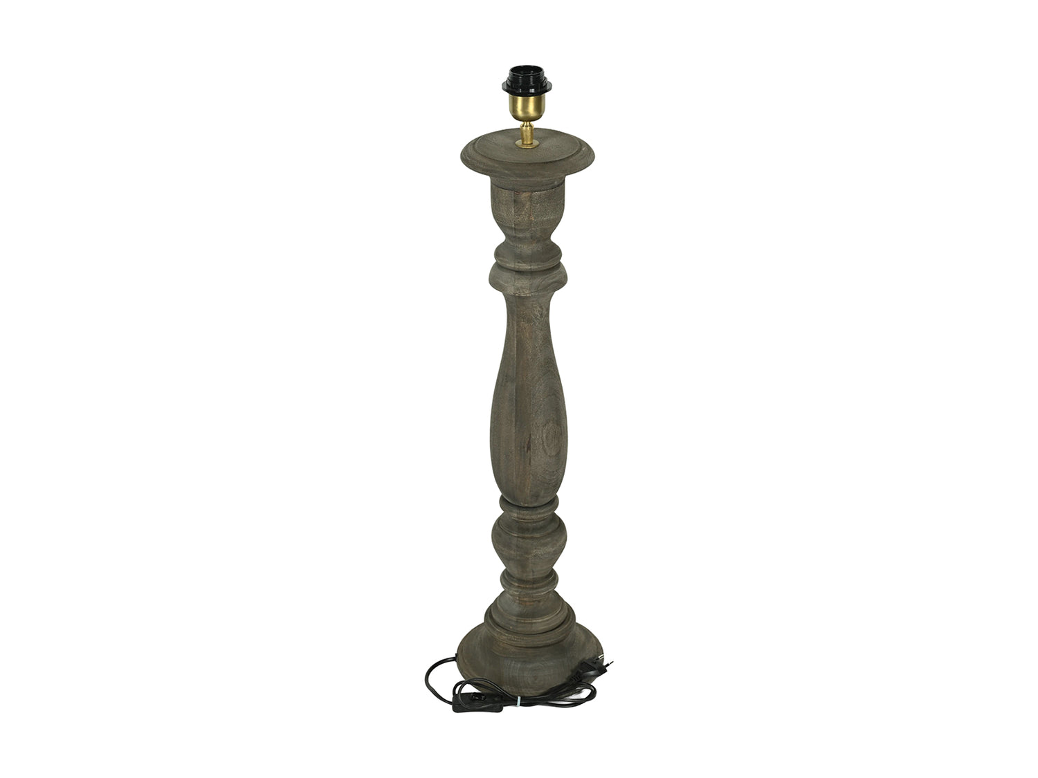 Tafellamp baluster dark brown - L