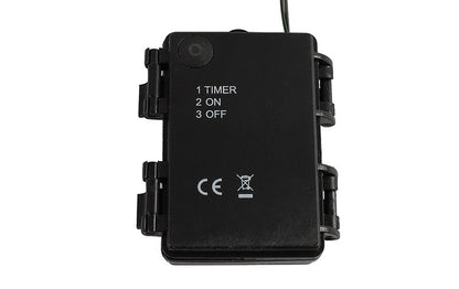 LED denen-pine krans bedieningseenheid met timer, zwarte kunststof behuizing