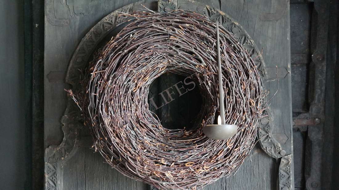 Krans Salix | naturel 50 cm