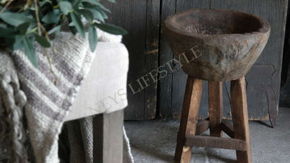 Vijzel op standaard-hout