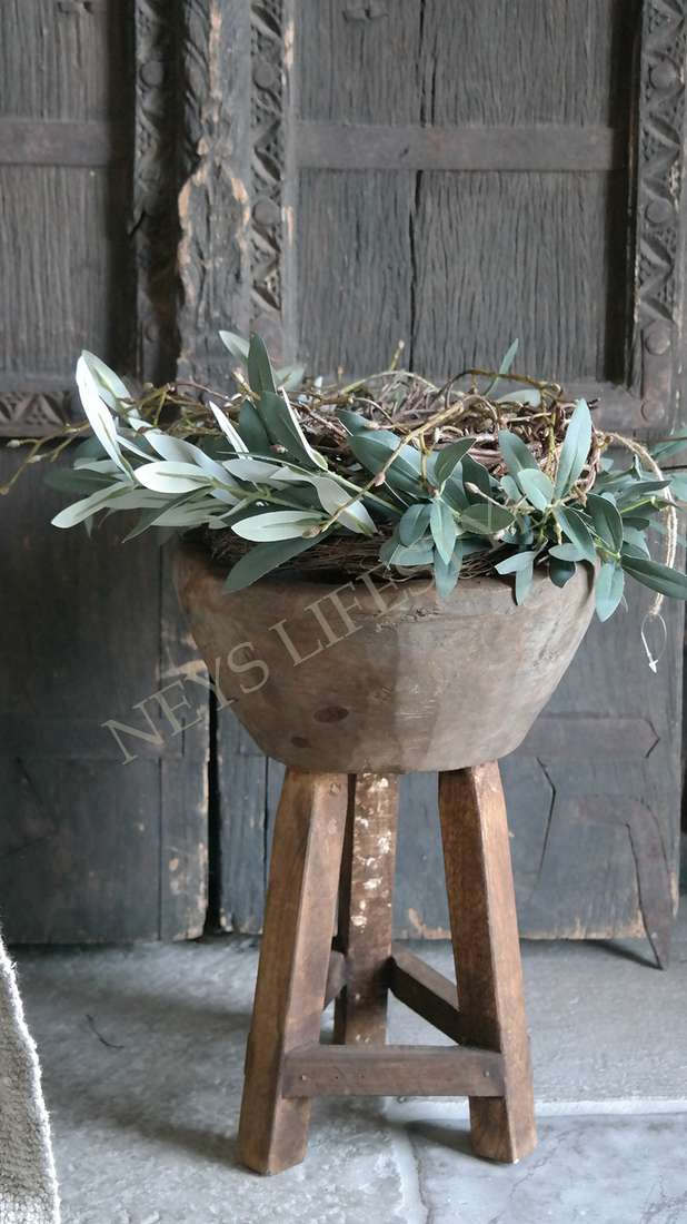Vijzel op standaard-hout