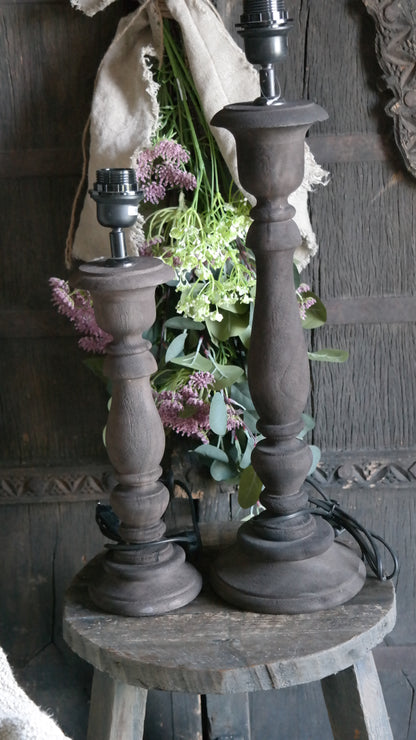 Tafellamp baluster dark brown - M