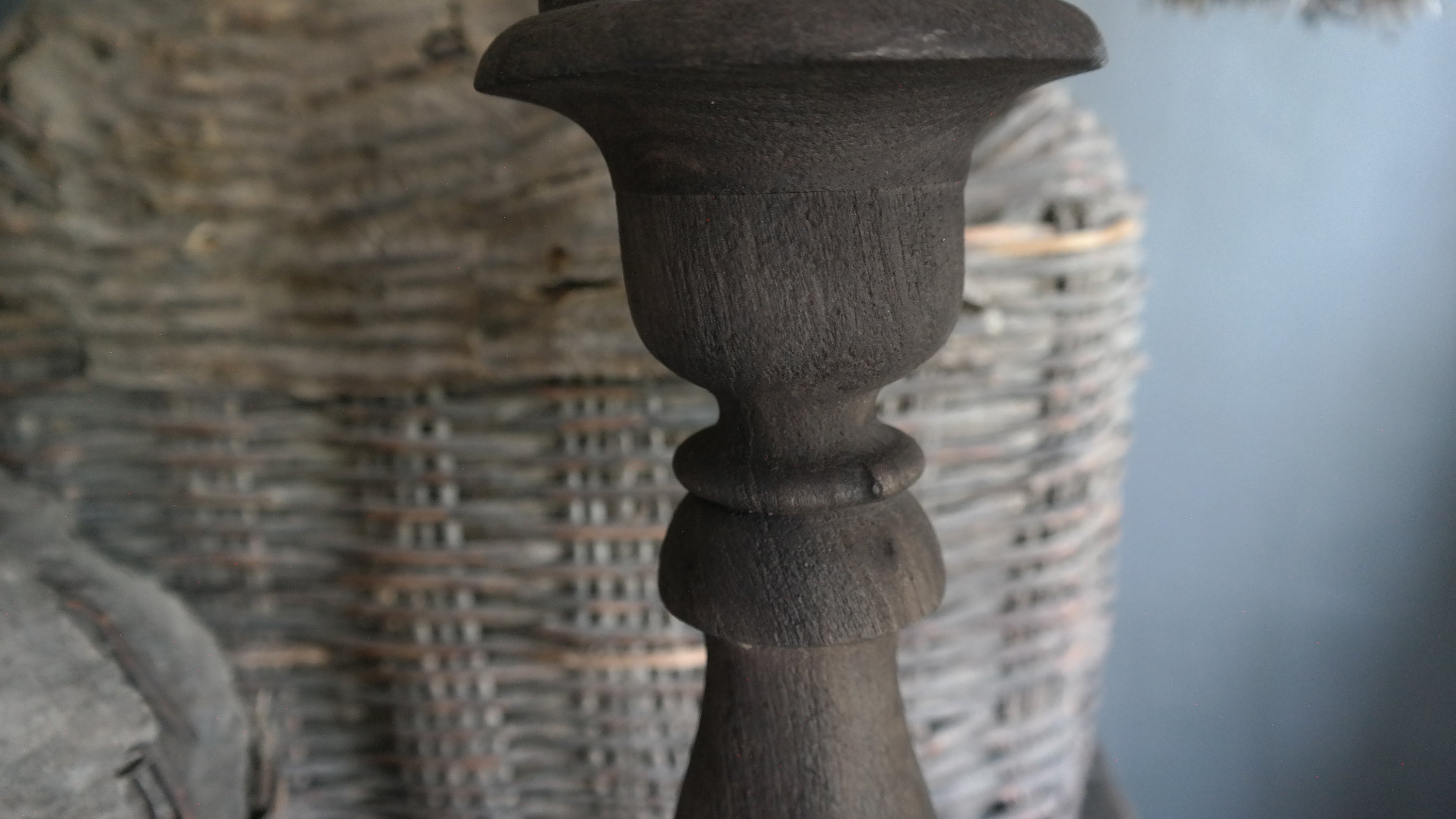 Tafellamp baluster dark brown - L