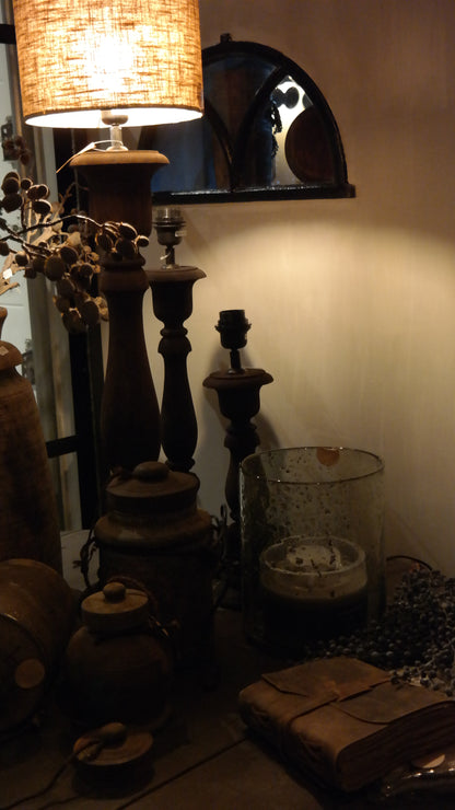 Tafellamp baluster dark brown - L