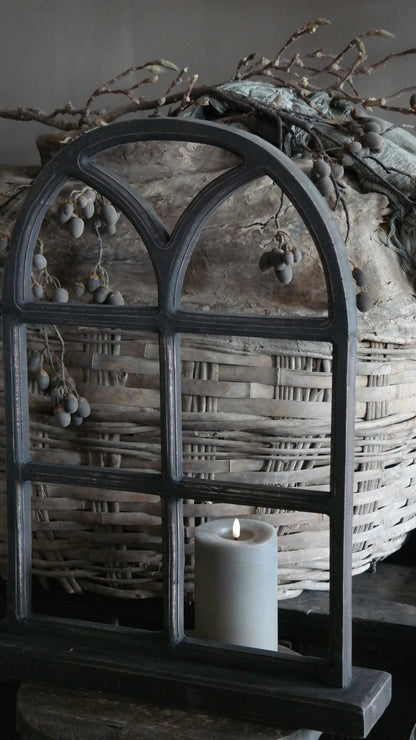 Raamwerk hout | grijs-bruin L