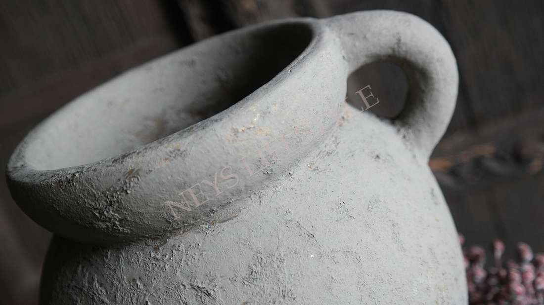 Kan met oor in schaal - grey