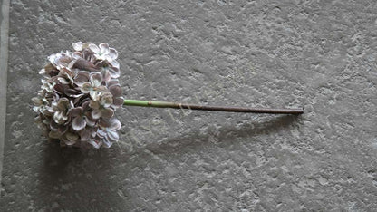 Bloem hortensia namaak - groen/grijs