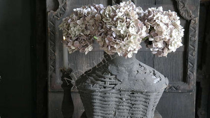 Bloem hortensia namaak - groen/grijs