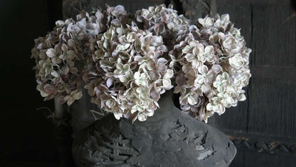 Bloem hortensia namaak - groen/grijs