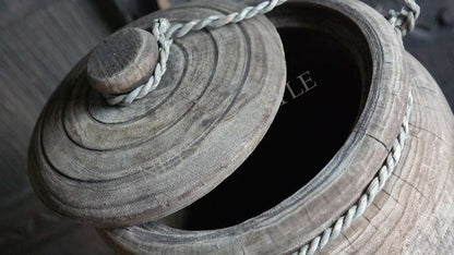 Pot met deksel hout Rian - S