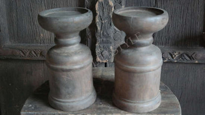 Kandelaar Lena hout - bruin