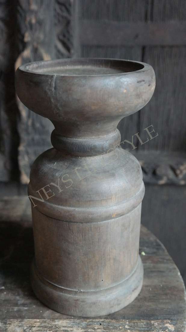 Kandelaar Lena hout - bruin