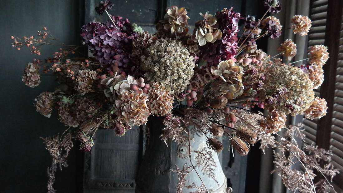 Asparagus tak kunstplant, koperkleur, 135 cm, niet-bloeiend.