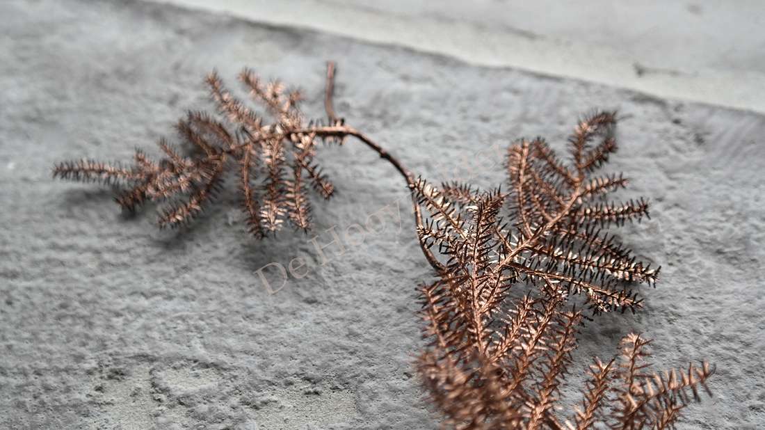 Asparagus tak wild namaak, koperkleurig, 135 cm, De Hooyzolder kunstplant
