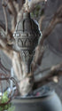 Luksa klos/hanger Carol, donkergrijs metalen decoratiehanger van De Hooyzolder