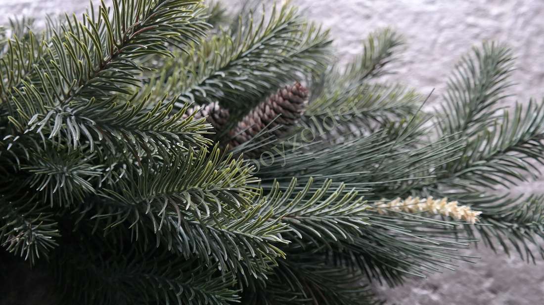 Hanger dennen/pinus real touch, groen, 80 cm lang, De Hooyzolder.