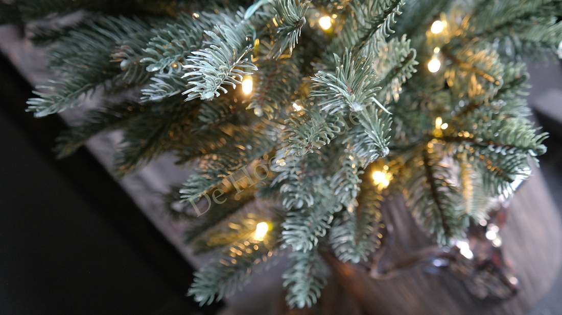LED kerstboom Nordman real touch, 60 cm met warme LED-lichtjes, De Hooyzolder