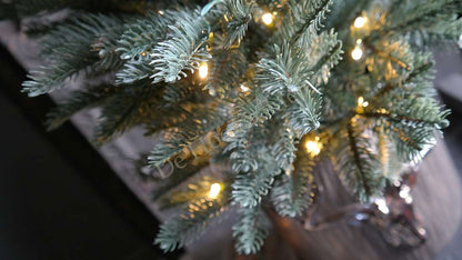 LED kerstboom Nordman real touch, 60 cm met warme LED-lichtjes, De Hooyzolder
