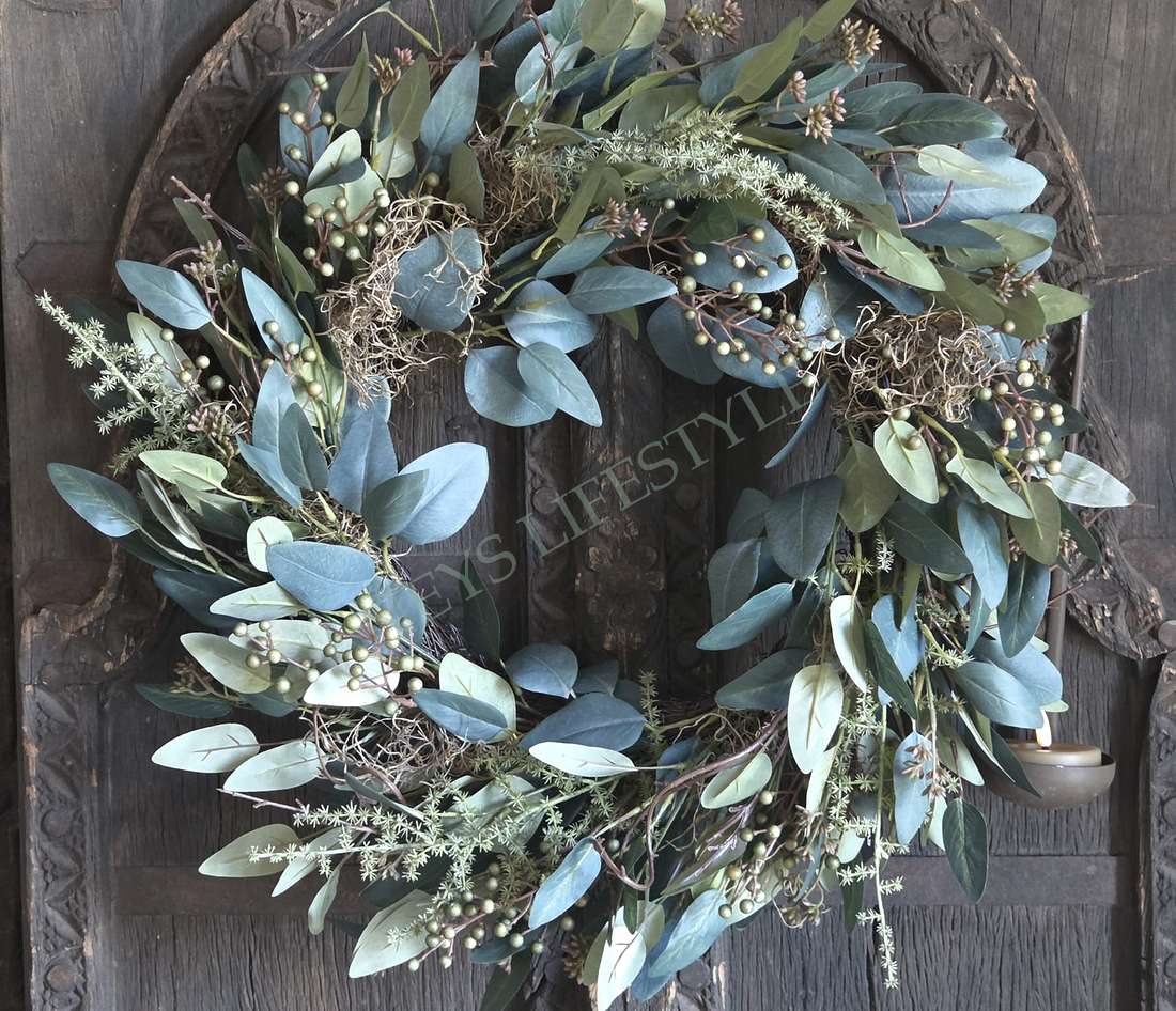 Eucalyptus bessen krans - namaak