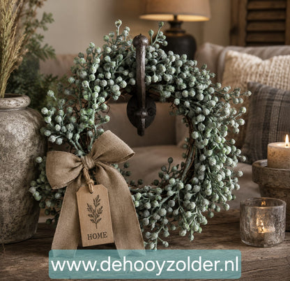 Dadeltak krans groen L - 40 cm PRE ORDER